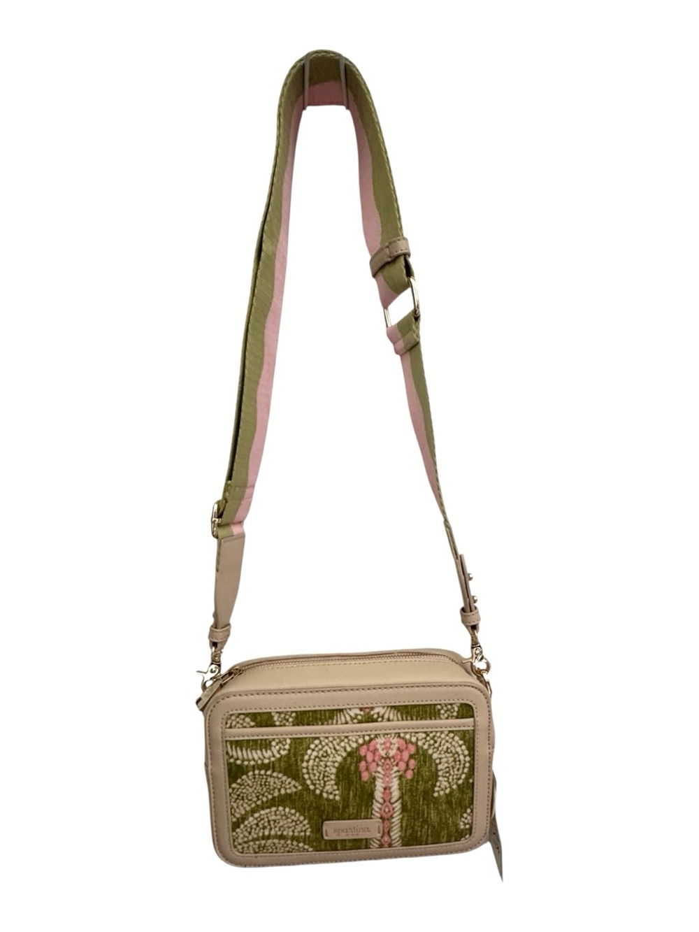 Spartina 449 Faye Crossbody bag in the Castillo Green Palms print, - Picture 2 of 9
